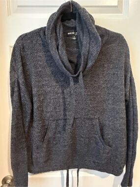 Barefoot Dreams Charcoal Cozy Cowl-Neck Pullover